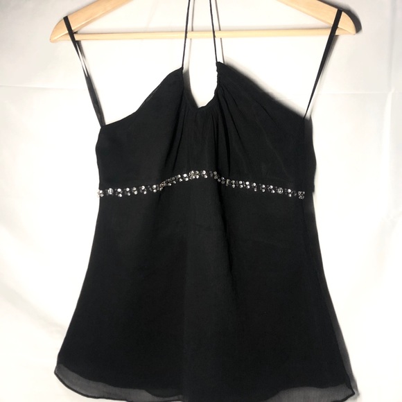 string halter top with gem detail on front - Picture 2 of 5